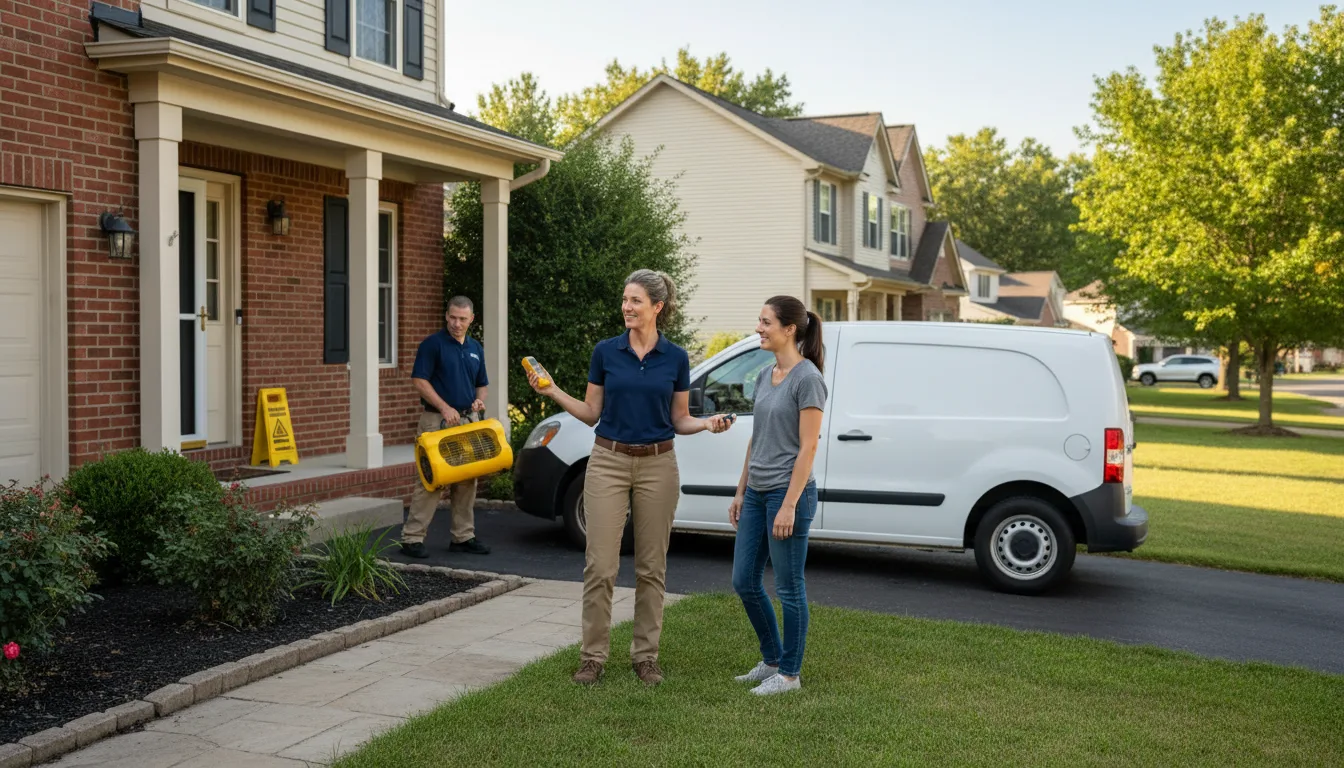 Residential water damage restoration in Port Costa, CA